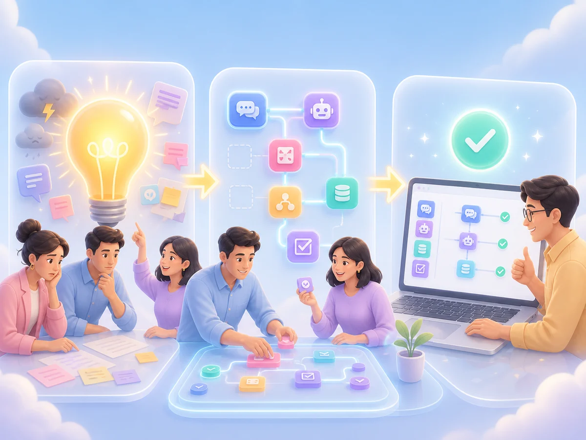 ทีมเปลี่ยนไอเดียจากปัญหางานจริงให้เป็น AI workflow ที่นำไปใช้งานได้